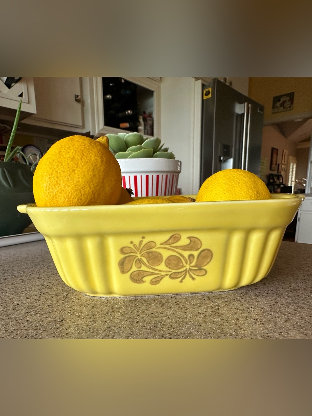 Pfaltzgraff FTDA 1983 Vintage Yellow Mini Casserole Dish